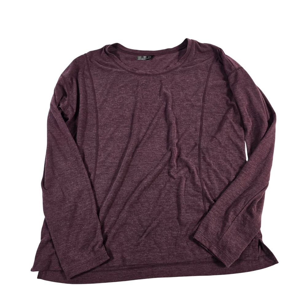 Kuhl Womens Long‎ Sleeve Top Burgundy Heathered  Size M Style 8422